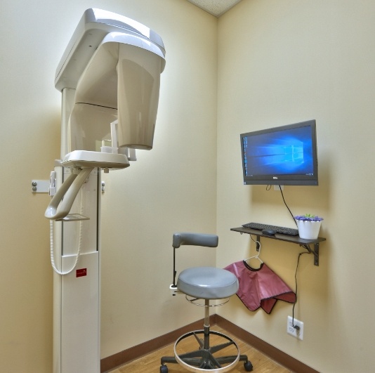 3 D C T cone beam x-ray scanner