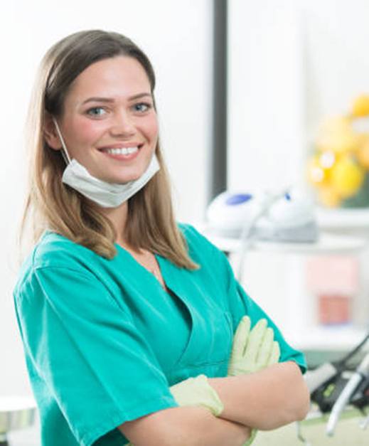 Smiling dental hygienist 