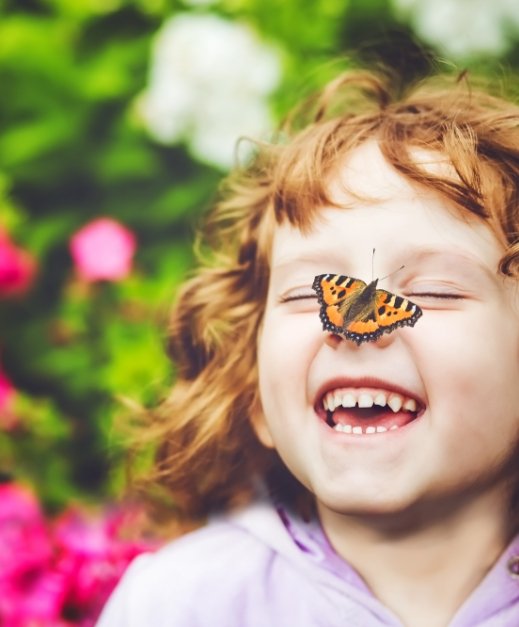 Child laughing after pulp therapy